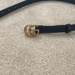 Gucci Double G Leather Belt